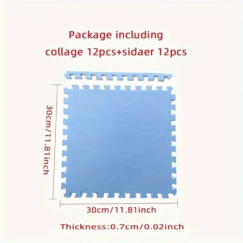 12pcs Pink Plush Riddle Foam Floor Cushion For The Girl's Room, Square Interlocking Cushion, Fluffy Area Cushion, Protective Non-slip Cushion Foam, Floor Cushion, Living Room Nursery Room Decoration, 