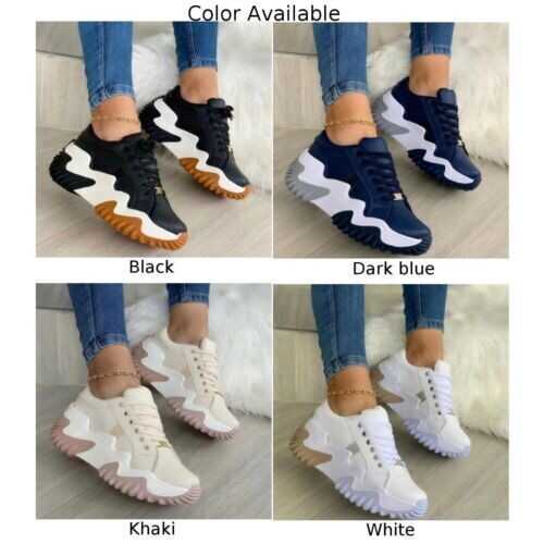 Womens Breathable Mesh Running Sneakers Casual Air Cushion Tennis Sports Shoes