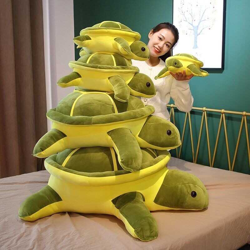 Tortoise Plush Toy Kawaii Animal Dolls Stuffed Soft Animal Sea Turtle Pillow