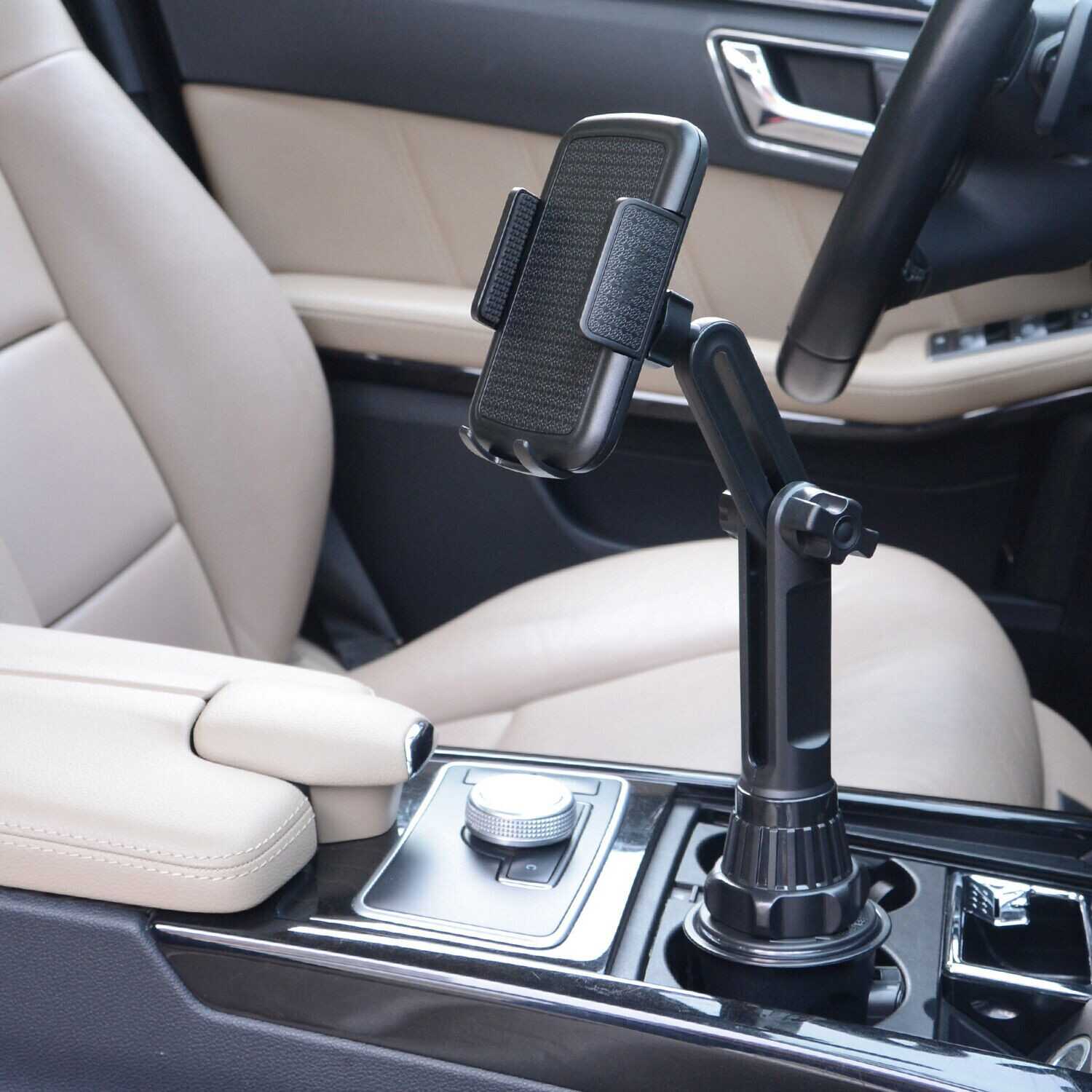 Universal 360° Degree Car Cup Mount Adjustable Holder For iPhone Cell Phone