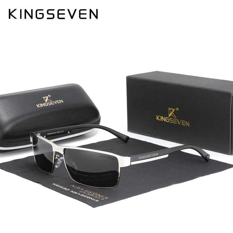 Kingseven NEW Polarized Sunglasses Men Women Driving Square Eyewear Men's Sun Glasses Male Goggle UV400 Sunglasses